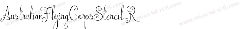 AustralianFlyingCorpsStencil Regula字体转换